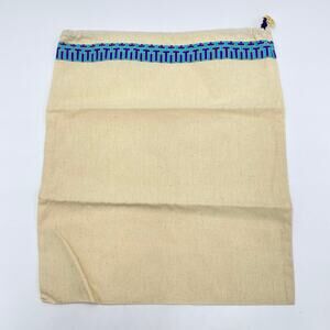 Tory Burch Blue Graphics Ribbons Dust Bag for Shoes or Bags 12.5 X 14.5